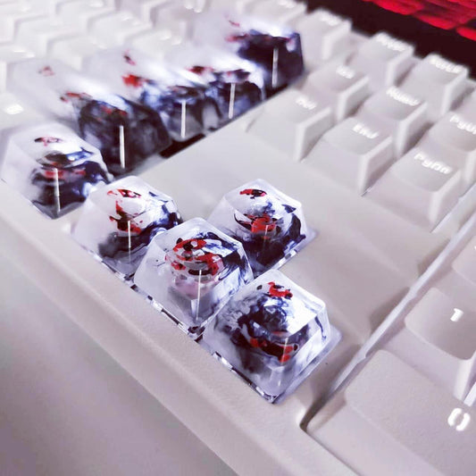 Transparent Koi Fish Keycap, RGB Light-Transmitting Keycap, Artisan Clear Resin Keycap, Custom Mechanical Keyboard Keycap. - HiJenney