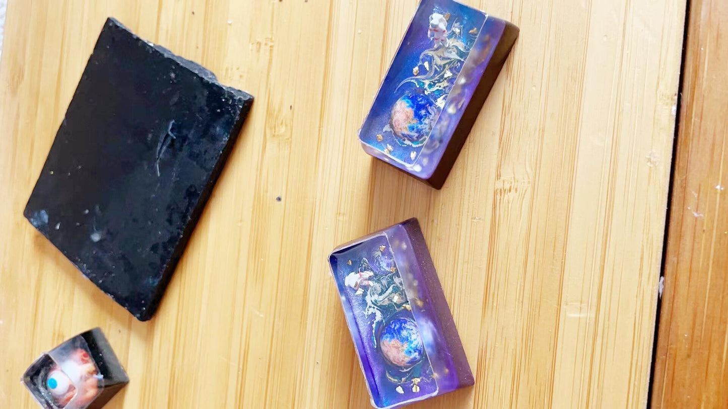 Solar System Planet Keycaps, Earth, Sun, Mars Keycaps, Universe Galaxy Keycaps, Mechanical Keyboard Keycaps. - HiJenney