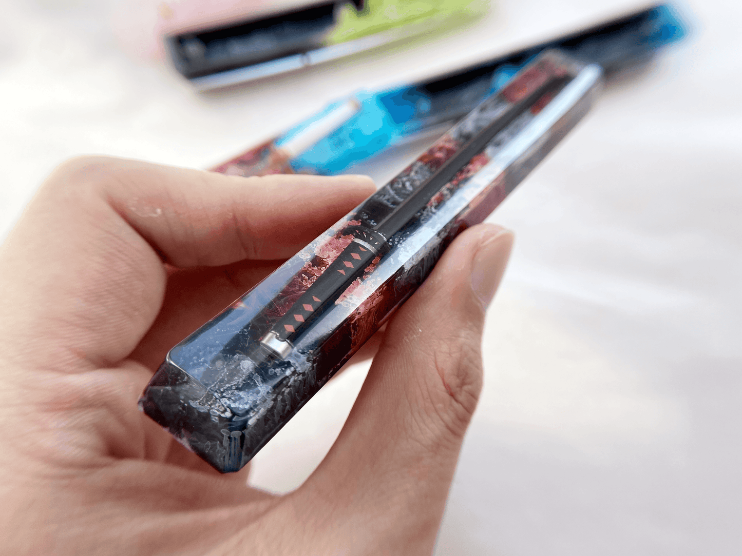 Artisan Anime Katana Spacebar Keycap, Handmade Resin Custom Keycaps, Mechanical Keyboard Keycaps, Gaming Setup. - HiJenney