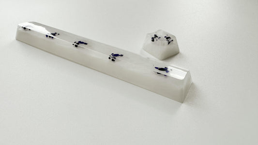 White Custom Keycap, Purple Black White Koi Fish Keycap, Handmade Koi Keycaps, For Mechanical Keyboard. - HiJenney