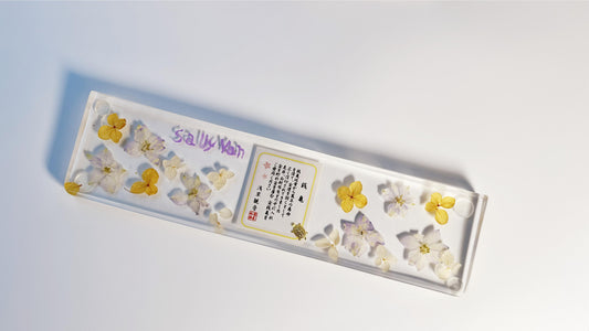 Hydrangeas Delphiniums Wrist Rest, Dried Flowers, Clear Resin Keyboard Wrist Rest, Gaming Setups, Personalized Gift. - HiJenney