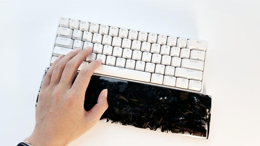 Carbon Fiber Clear Resin Wrist Rest, Custom Artisan Keyboard Wrist Rest, Gaming Setup, Personalized Gift. - HiJenney