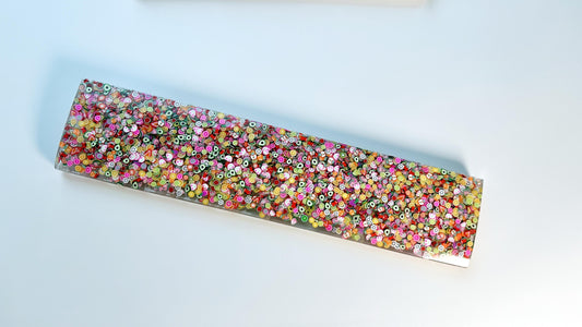 Colorful Cute Fruit Slice Wrist Rest, Artisan Clear Resin Resin Keyboard Wrist Rest, Custom Personalized Gift. - HiJenney