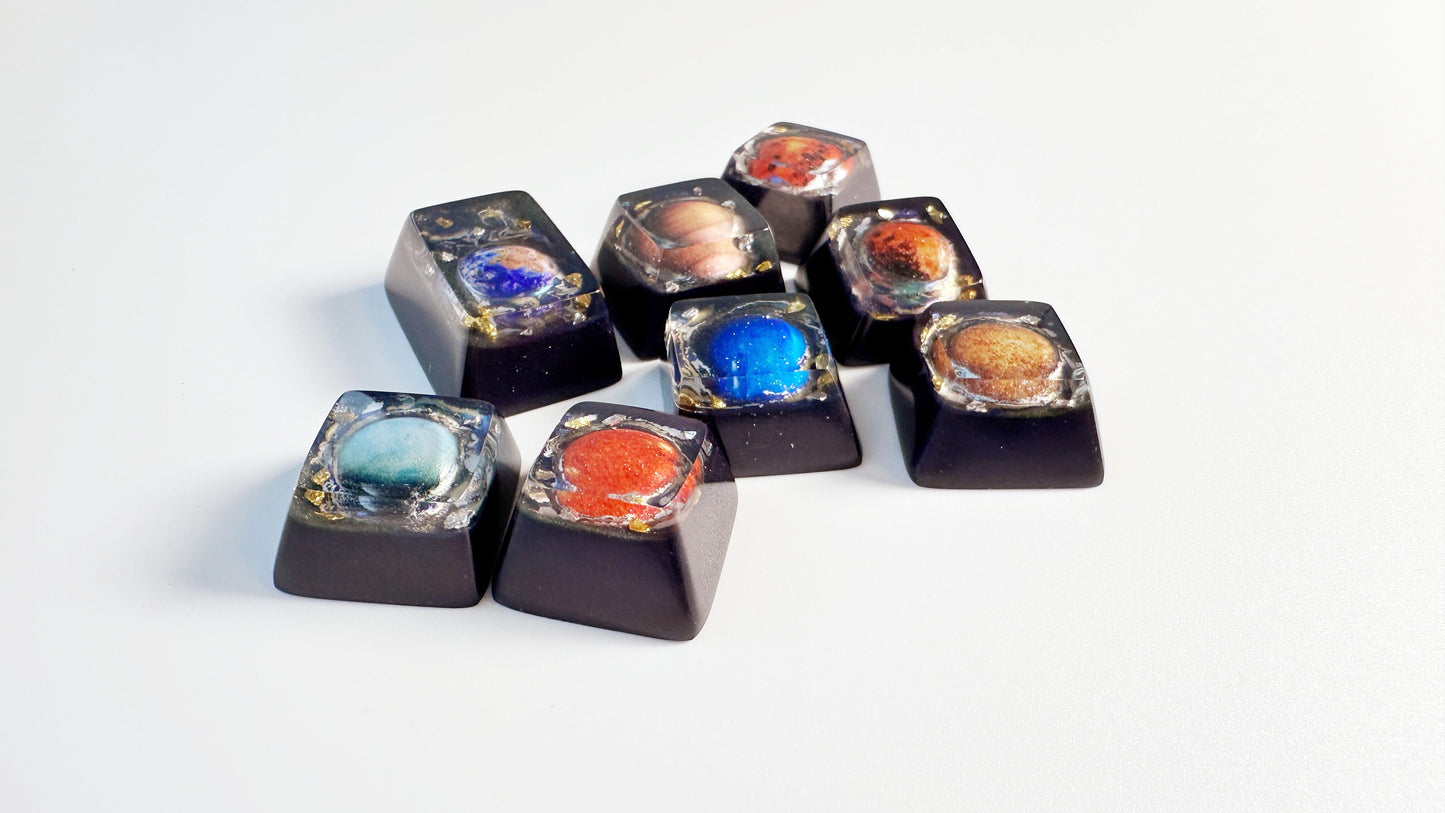 Solar System Planet Keycaps, Earth, Sun, Mars Keycaps, Universe Galaxy Keycaps, Mechanical Keyboard Keycaps. - HiJenney