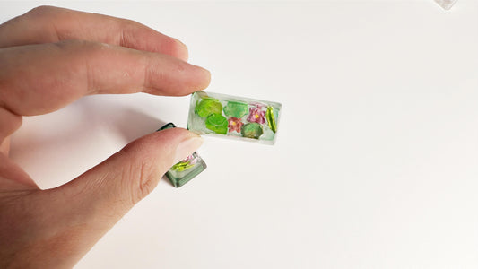 Lotus Pond Keycaps, Aritsan Resin Custom Keycaps, Mechanical Keyboard, Personalized Keycaps, SA, OEM Keycap. - HiJenney