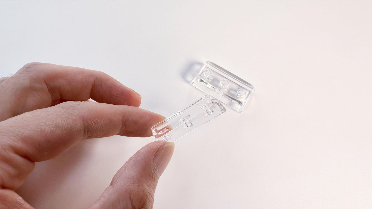 Artisan Custom Clear Resin Keycaps, Crystal Transparent Backlit Keycaps, Mechanical Keyboard, Personalized Gaming Setups. - HiJenney