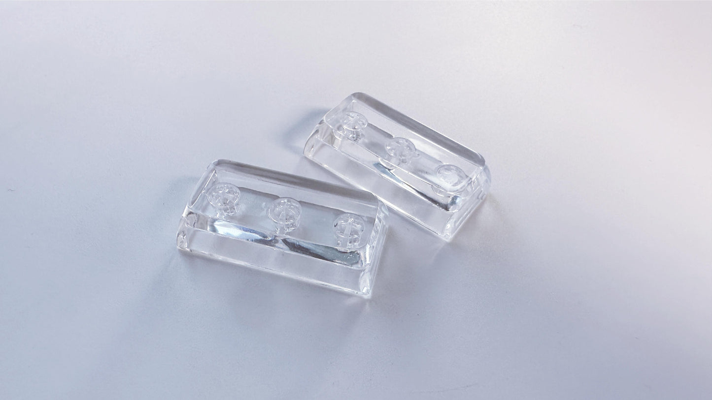 Artisan Custom Clear Resin Keycaps, Crystal Transparent Backlit Keycaps, Mechanical Keyboard, Personalized Gaming Setups. - HiJenney