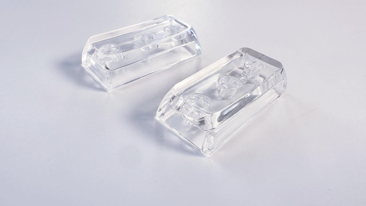 Artisan Custom Clear Resin Keycaps, Crystal Transparent Backlit Keycaps, Mechanical Keyboard, Personalized Gaming Setups. - HiJenney