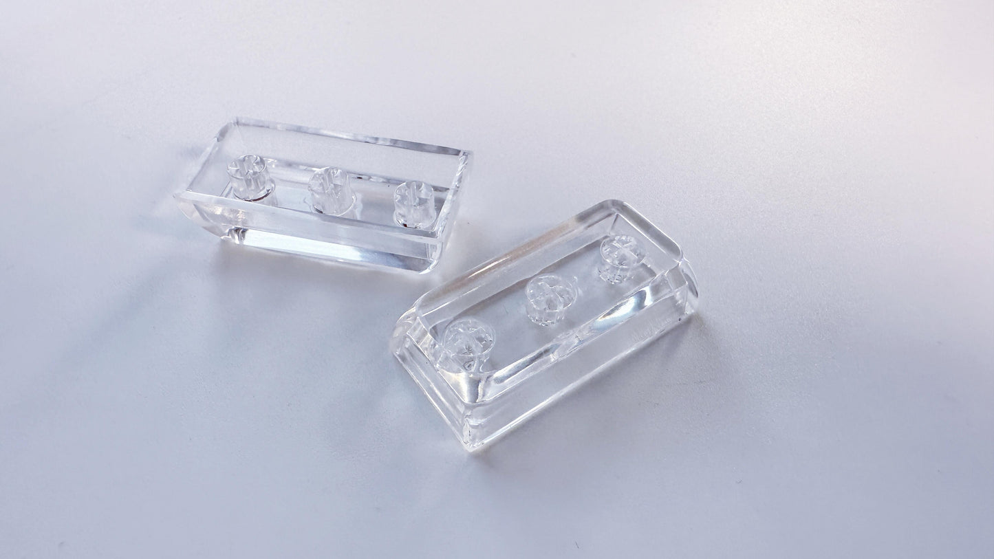 Artisan Custom Clear Resin Keycaps, Crystal Transparent Backlit Keycaps, Mechanical Keyboard, Personalized Gaming Setups. - HiJenney