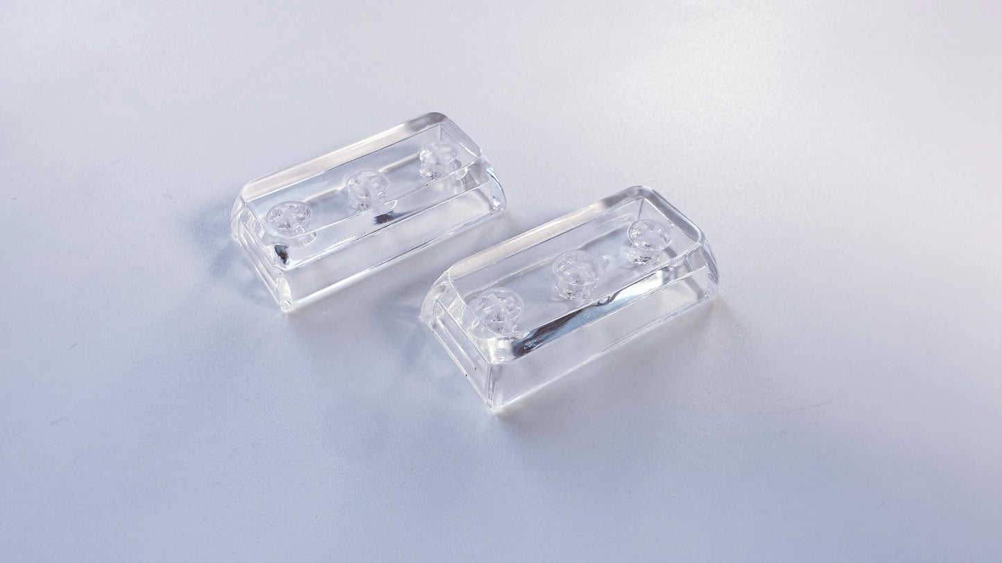 Artisan Custom Clear Resin Keycaps, Crystal Transparent Backlit Keycaps, Mechanical Keyboard, Personalized Gaming Setups. - HiJenney