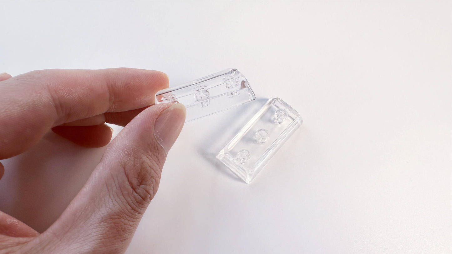 Artisan Custom Clear Resin Keycaps, Crystal Transparent Backlit Keycaps, Mechanical Keyboard, Personalized Gaming Setups. - HiJenney