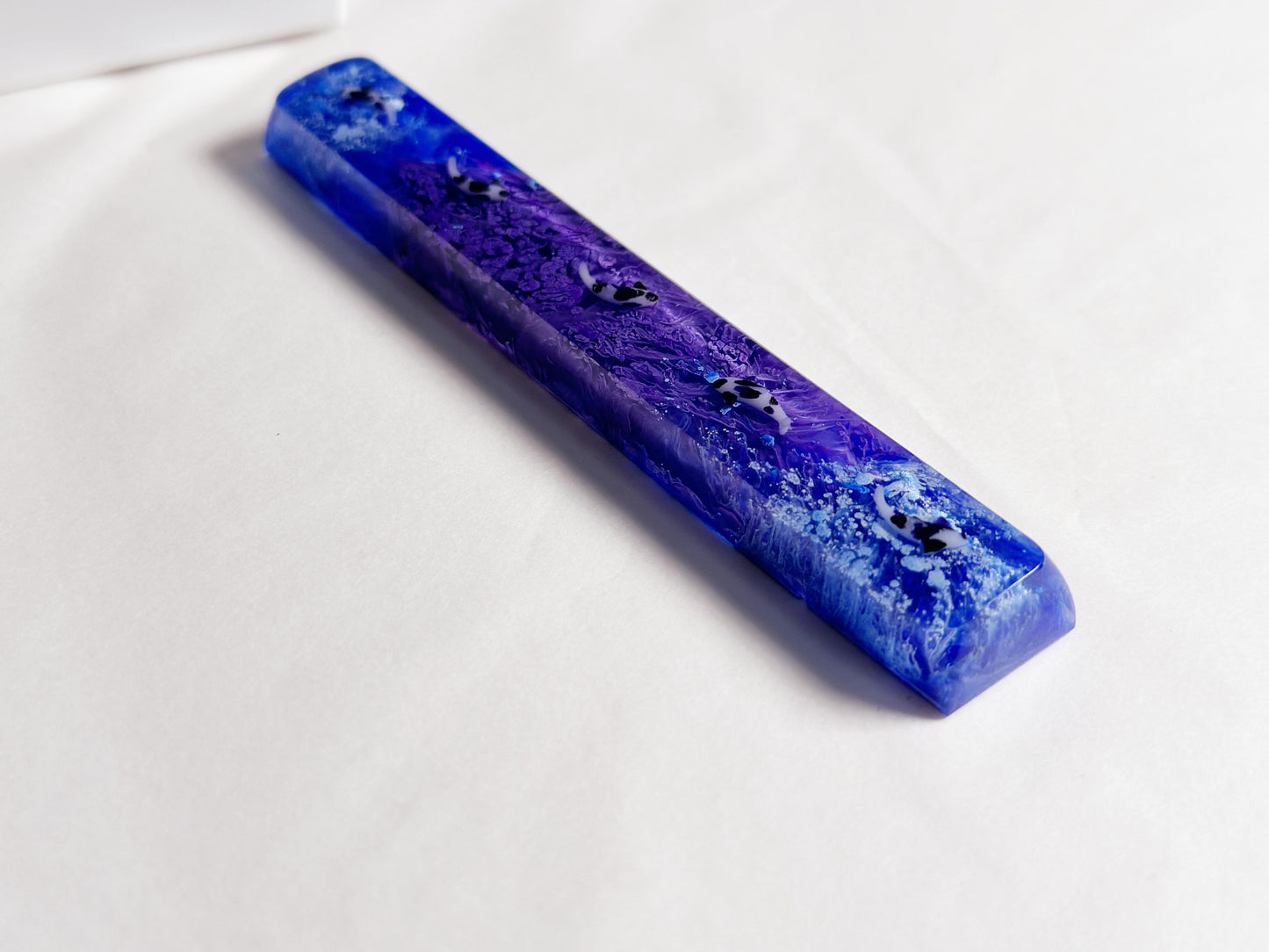 Royal Blue Purple Koi Fish Pond Keycap, Artisan Resin Keycap, Custom Cherry Swtich Keycaps, Gaming Setup. - HiJenney