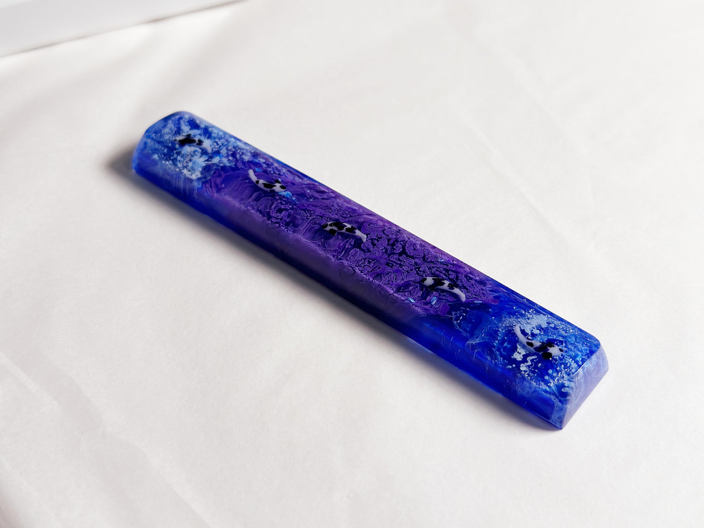Royal Blue Purple Koi Fish Pond Keycap, Artisan Resin Keycap, Custom Cherry Swtich Keycaps, Gaming Setup. - HiJenney