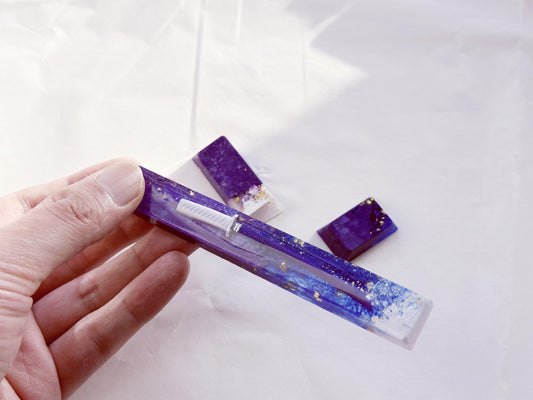 Purple White Katana Spacebar Keycaps, Japanese Anime Keycaps, Custom Artisan Resin Keycap, Cherry Switch Keycaps. - HiJenney