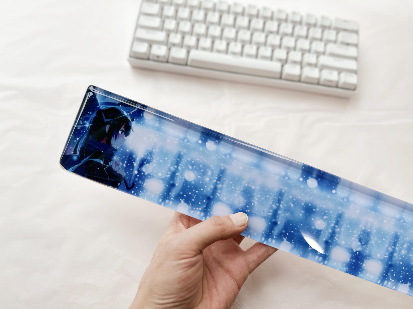 Anime Girl Wrist Rest, Keyboard Wrist Rest, Video Game Poster, Photo Wrist Rest, Wallpaper Wrist Rest, Personalized Gift. - HiJenney