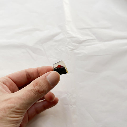 Black Red Volcano Keycaps, Artisan Clear Resin Keycaps, Personalized Custom Keycaps, OEM, SA Keycaps, ESC Keycaps. - HiJenney