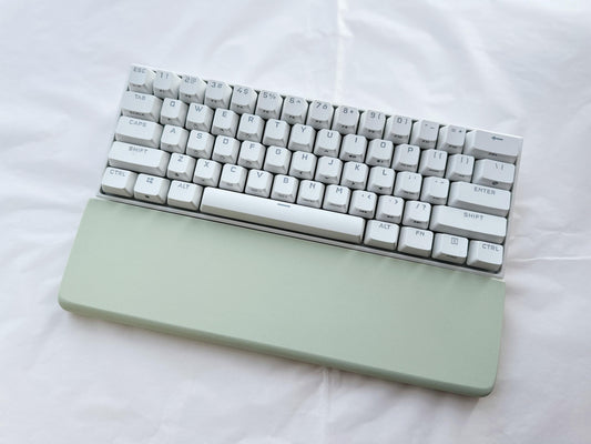 Pale Green Quartz Wrist Rest, Quartz Stone Wrist Rest, Gaming Setup, Desk Decor, Personalized Gift. - HiJenney