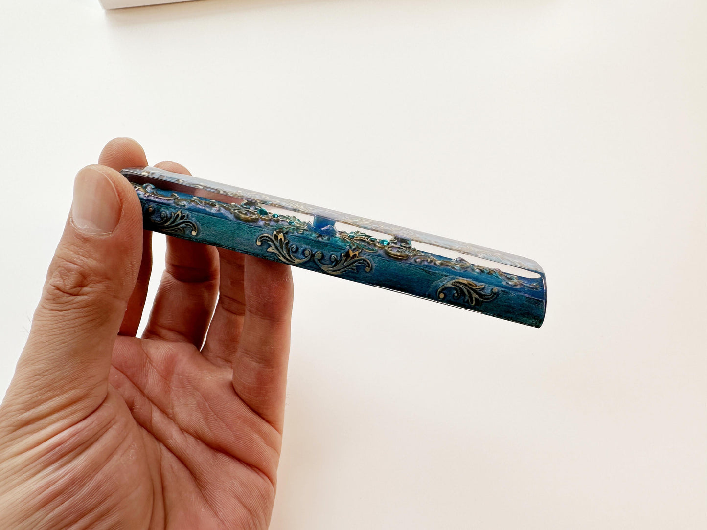 English Blue Rose Keycaps, Artisan Resin Custom Keycap, Mechanical Keyboard Keycap, Gaming Setup, Personalized Gift. - HiJenney