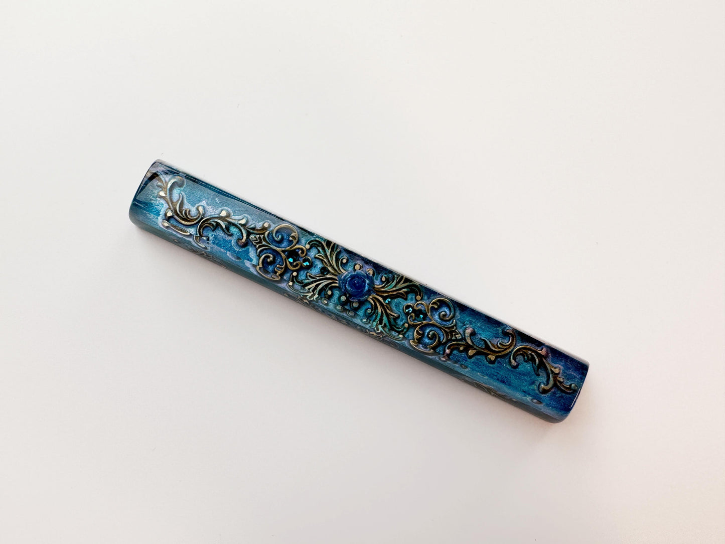 English Blue Rose Keycaps, Artisan Resin Custom Keycap, Mechanical Keyboard Keycap, Gaming Setup, Personalized Gift. - HiJenney