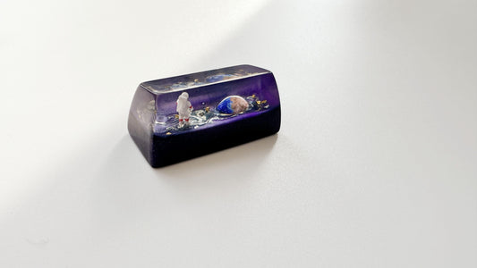 Cosmos Astronaut Earth Keycaps, Universe Galaxy Artisan Resin Space Keycaps, Custom SA, OEM Keycaps. - HiJenney