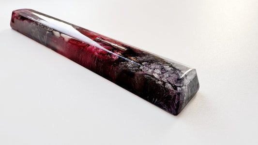 Red Lightsaber Spacebar Keycaps, Customized Light Sword Keycaps, Artisan Resin Keycaps, 6U, 6.25U, 6.5U, 7U. - HiJenney