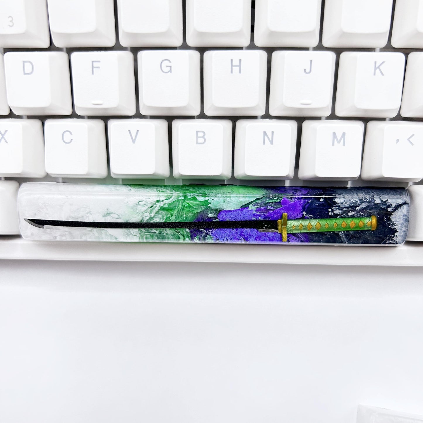 Japanese Anime Katana Space Bar Keycap, Artisan Resin Keycap, Mechanical Keyboard Keycaps, Cherry Switch Keycap. - HiJenney