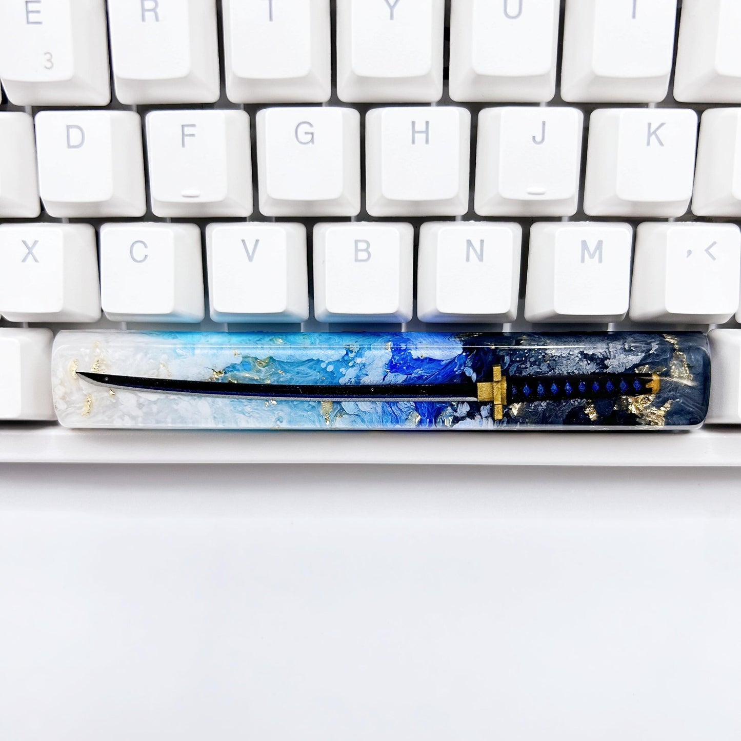 Japanese Anime Katana Space Bar Keycap, Artisan Resin Keycap, Mechanical Keyboard Keycaps, Cherry Switch Keycap. - HiJenney