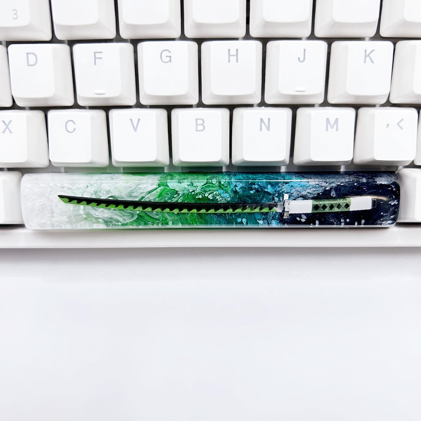 Japanese Anime Katana Space Bar Keycap, Artisan Resin Keycap, Mechanical Keyboard Keycaps, Cherry Switch Keycap. - HiJenney