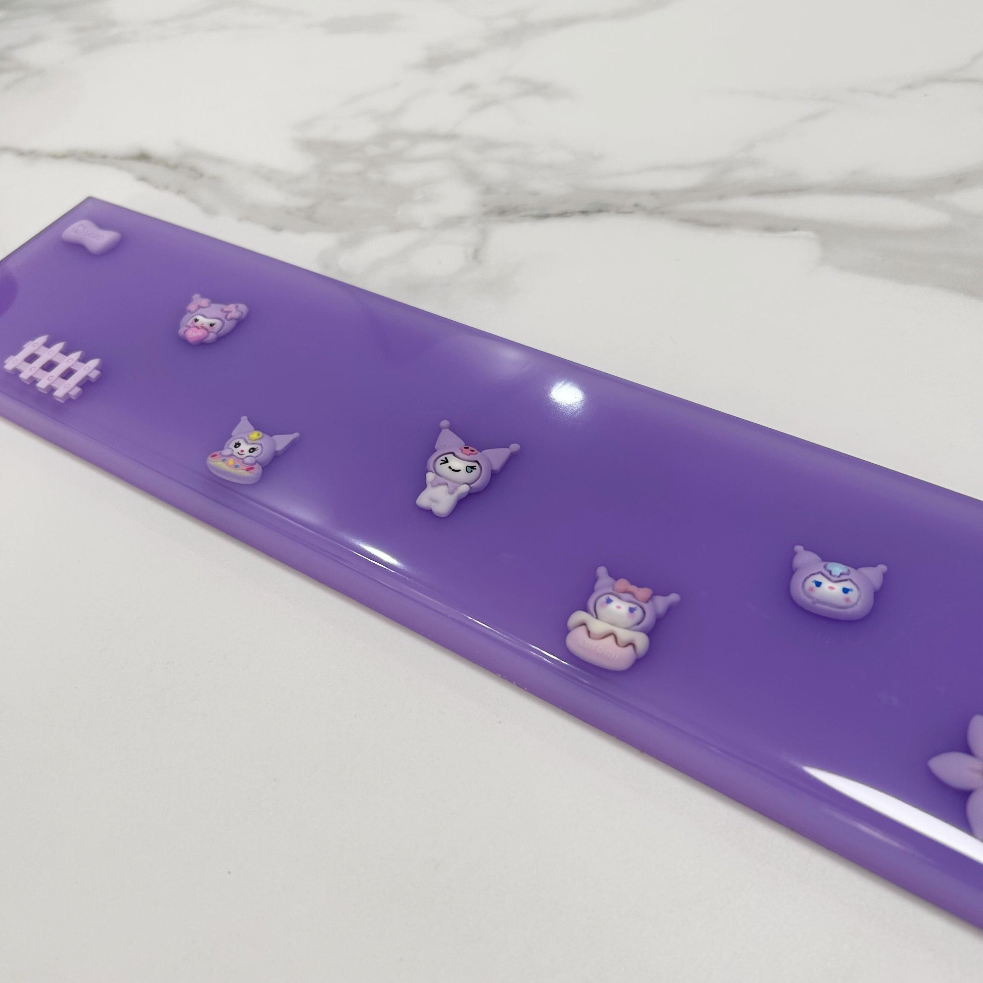 Cute Anime Girl Wrist Rest, Japanese Anime, Customized On Demand, Purple Wrist Rest, Desk Keyboard Decor. - HiJenney