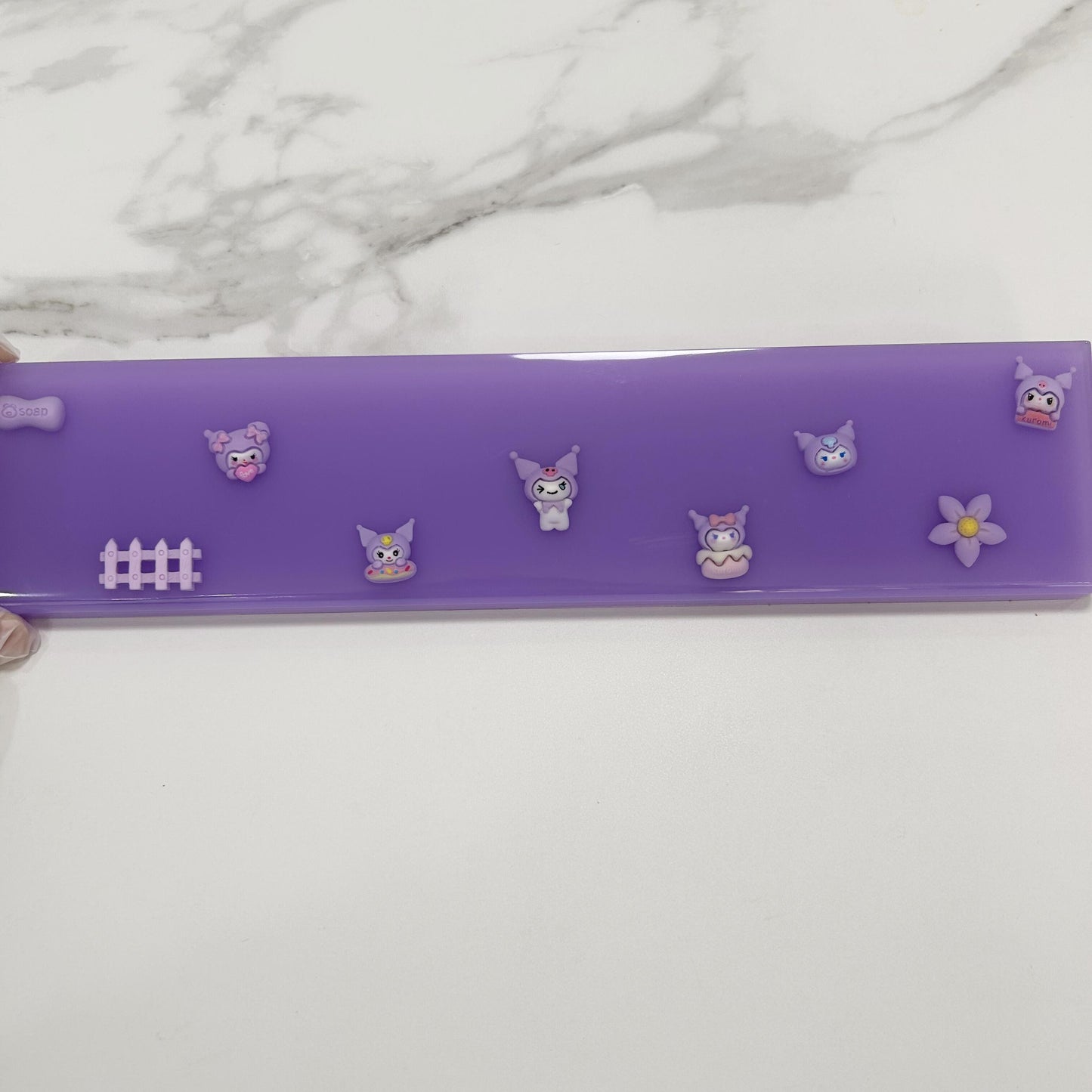 Cute Anime Girl Wrist Rest, Japanese Anime, Customized On Demand, Purple Wrist Rest, Desk Keyboard Decor. - HiJenney