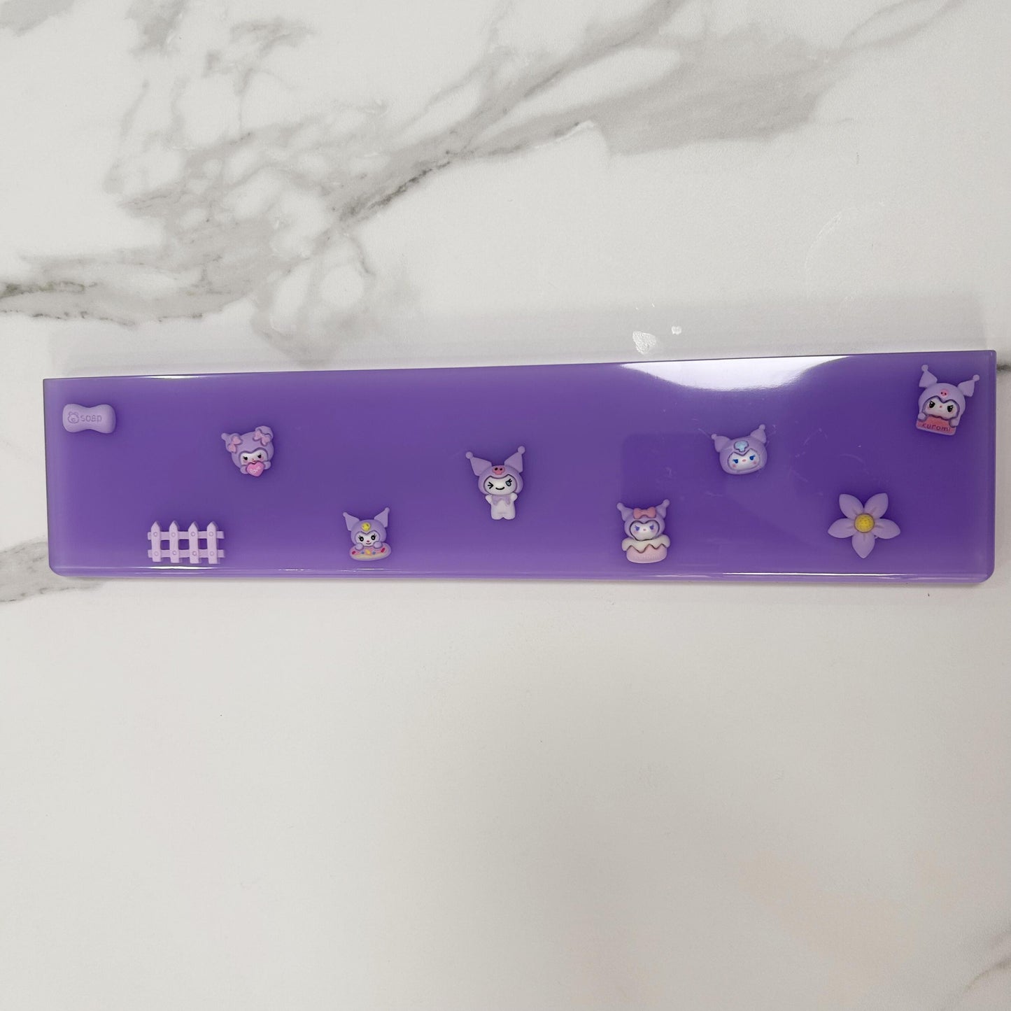 Cute Anime Girl Wrist Rest, Japanese Anime, Customized On Demand, Purple Wrist Rest, Desk Keyboard Decor. - HiJenney