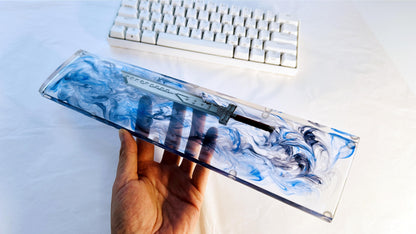 Greatsword Wrist Rest, Artisan Resin Wrist Rest, Clear Resin Wrist Rest, Custom Wrist Rest, Katana Wrist Rest, Personalized Gift. - HiJenney