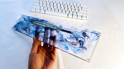 Greatsword Wrist Rest, Artisan Resin Wrist Rest, Clear Resin Wrist Rest, Custom Wrist Rest, Katana Wrist Rest, Personalized Gift. - HiJenney