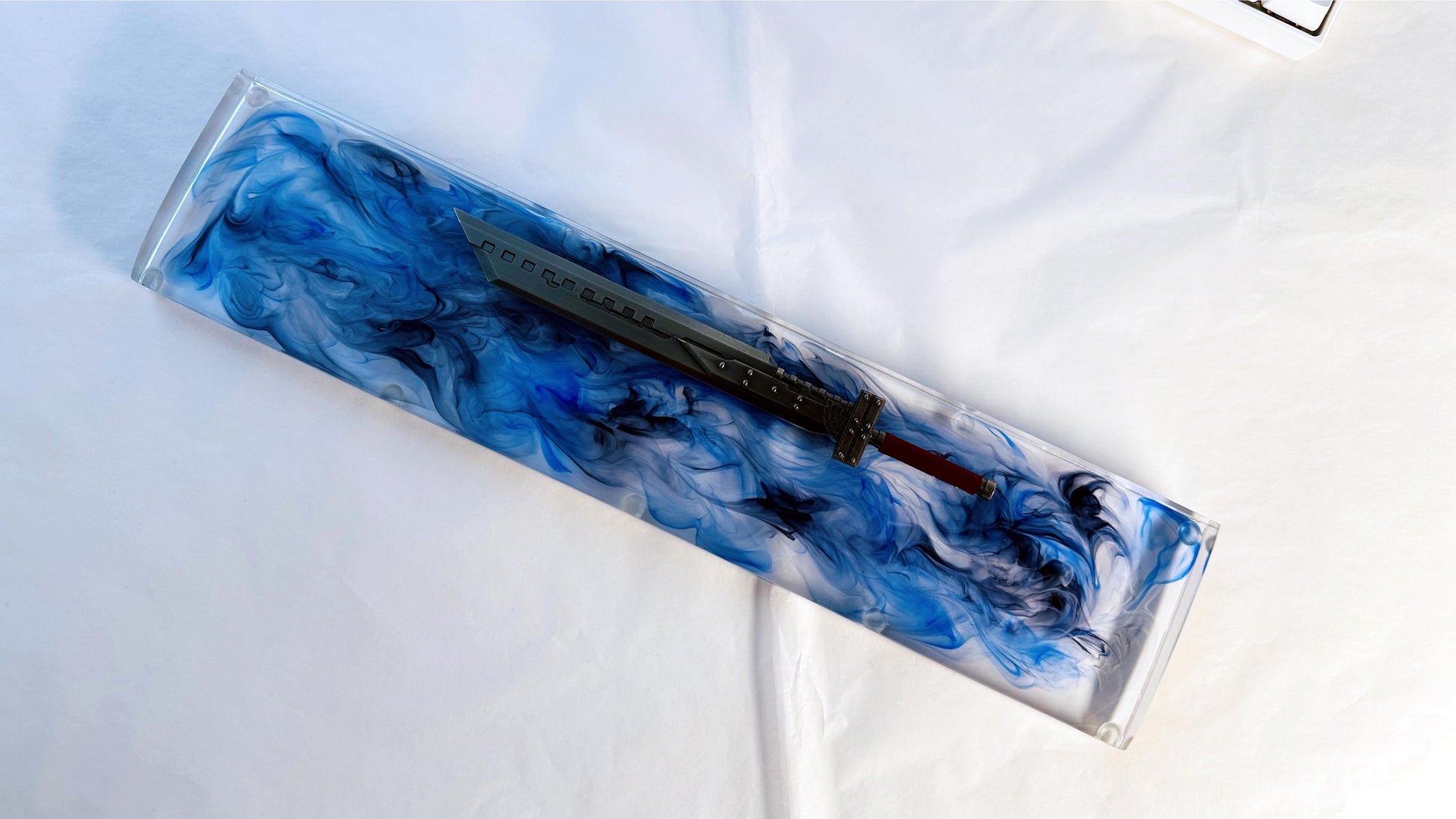 Greatsword Wrist Rest, Artisan Resin Wrist Rest, Clear Resin Wrist Rest, Custom Wrist Rest, Katana Wrist Rest, Personalized Gift. - HiJenney