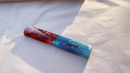 Lightsaber Space Bar Keycap, Red Blue Light Sword, Artisan Resin Keycap, Katana Keycap, 6U, 6.25U, 6.5U, 7U, Personalized Gift. - HiJenney