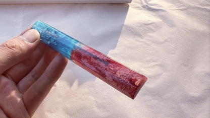 Lightsaber Space Bar Keycap, Red Blue Light Sword, Artisan Resin Keycap, Katana Keycap, 6U, 6.25U, 6.5U, 7U, Personalized Gift. - HiJenney