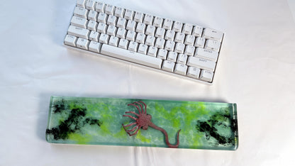 Alien Creature Wrist Rest, Fluorescent Green Wrist Rest, Neon Green, Biochemistry Viruses, Resin Wrist Rest, Custom Personalized Gift. - HiJenney