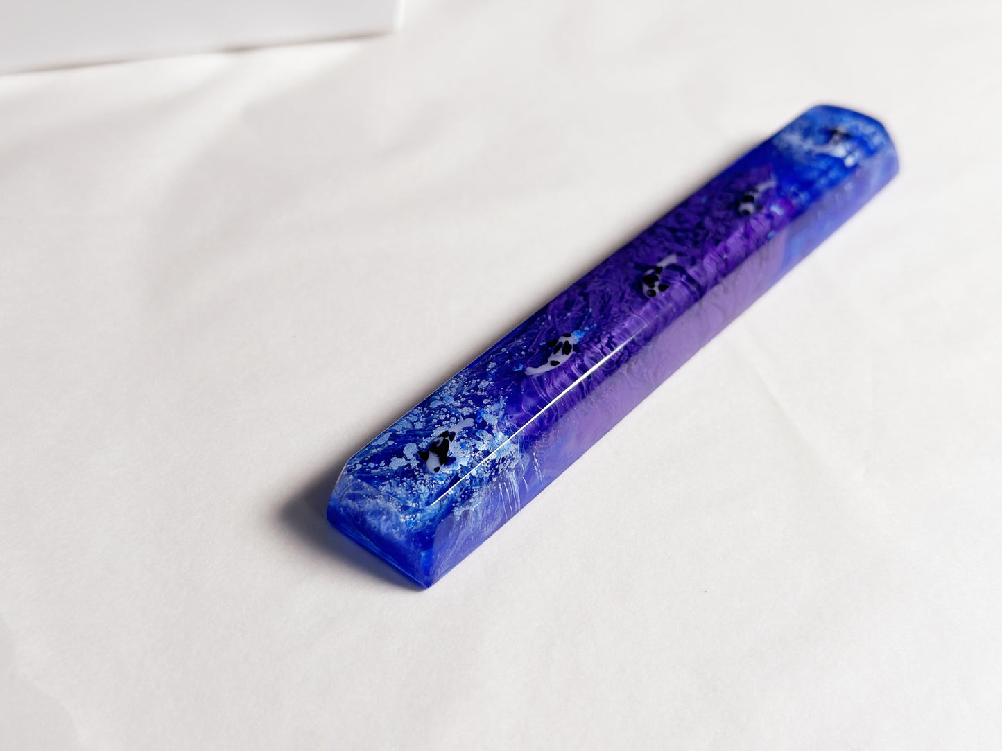 Handmade artisan Koi Fish Keycap, Royal Blue Purple Keycap, Black White Koi Fish Keycap, Cherry Swtich Keycap. - HiJenney