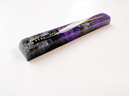 Golden Katana Space Bar Keycap, Japanese Anime, Samurai Sword, Custom Artisan Resin Keycap, Cherry Switch Keycap, 6U, 6.25U, 6.5U, 7U Keycap, OEM, SA. - HiJenney