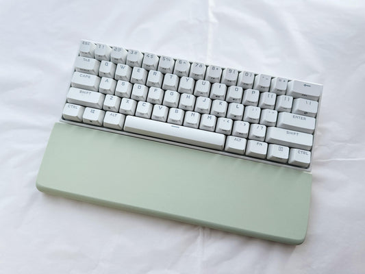 Pale Green Quartz Wrist Rest, Keyboard Wrist Rest, Quartz Stone Keyboard Wrist Rest, Office, Game Desk Decor, Personalized Gift. - HiJenney