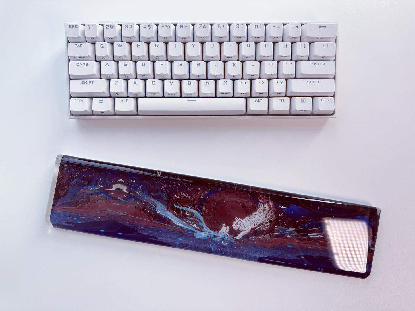 Anime Poster Sticker Wrist Rest, Print On Demand, Wrist Rest, Artisan Resin Keyboard Wrist Rest, Custom Personalized Gift. - HiJenney