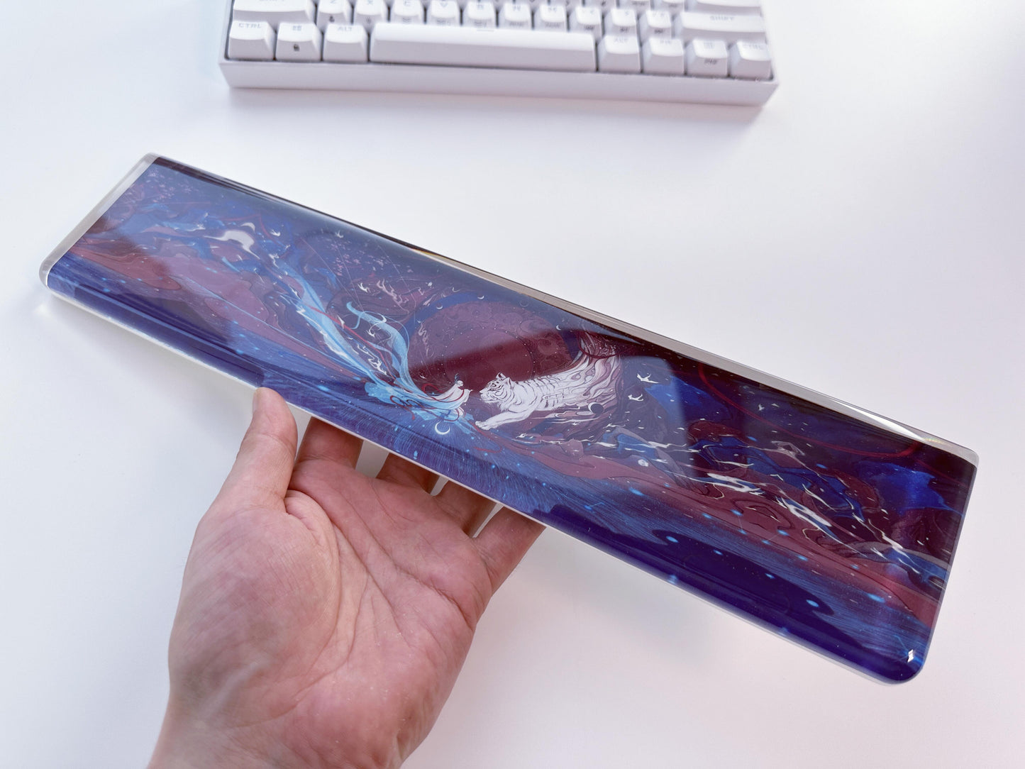 Anime Poster Sticker Wrist Rest, Print On Demand, Wrist Rest, Artisan Resin Keyboard Wrist Rest, Custom Personalized Gift. - HiJenney