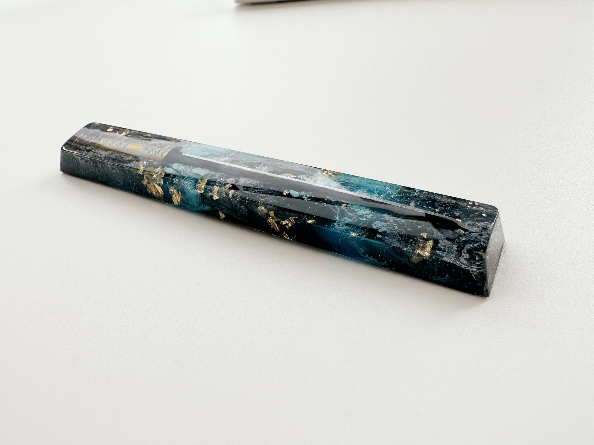 Katana Space Keycap, Black Blue Keycap, Artisan Resin Keycap, Anime Katana Keycap, Keyboard Keycap, Unique Gift. - HiJenney