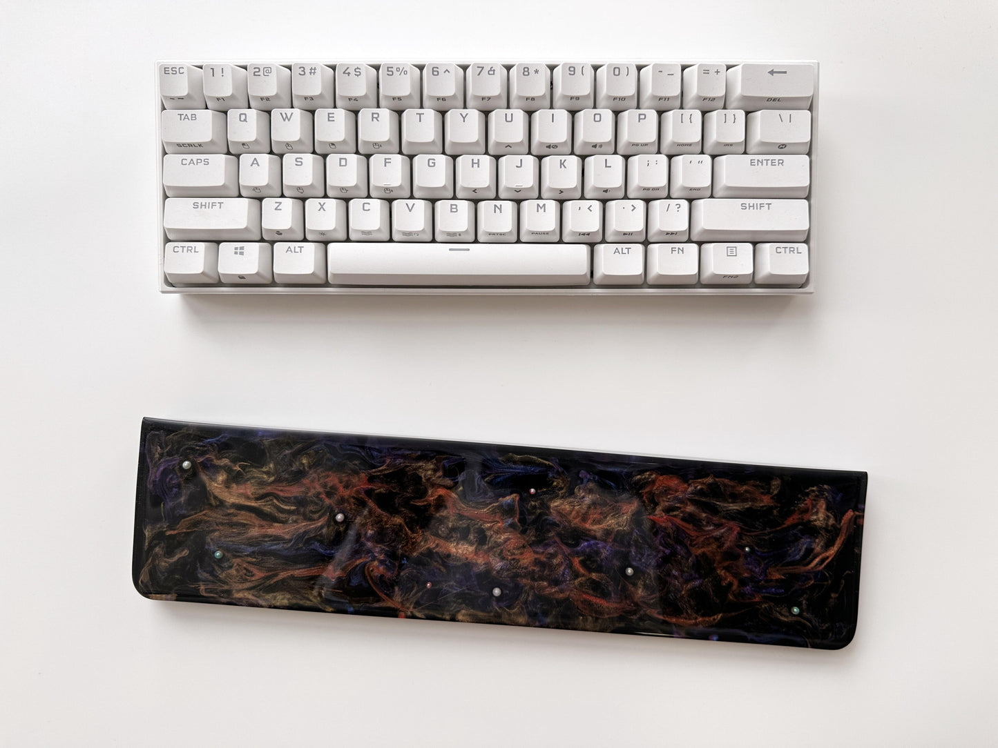 Mysterious Universe Wrist Rest, Artisan Keyboard Wrist Rest, Game Desk Decor, Office Deskt Gifts. - HiJenney