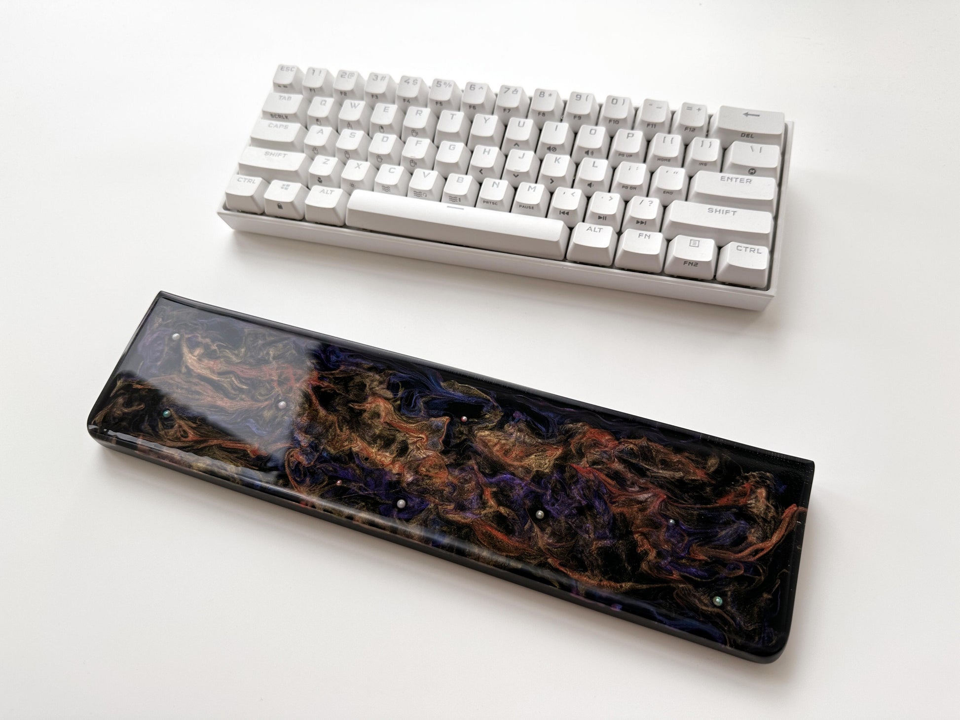 Mysterious Universe Wrist Rest, Artisan Keyboard Wrist Rest, Game Desk Decor, Office Deskt Gifts. - HiJenney