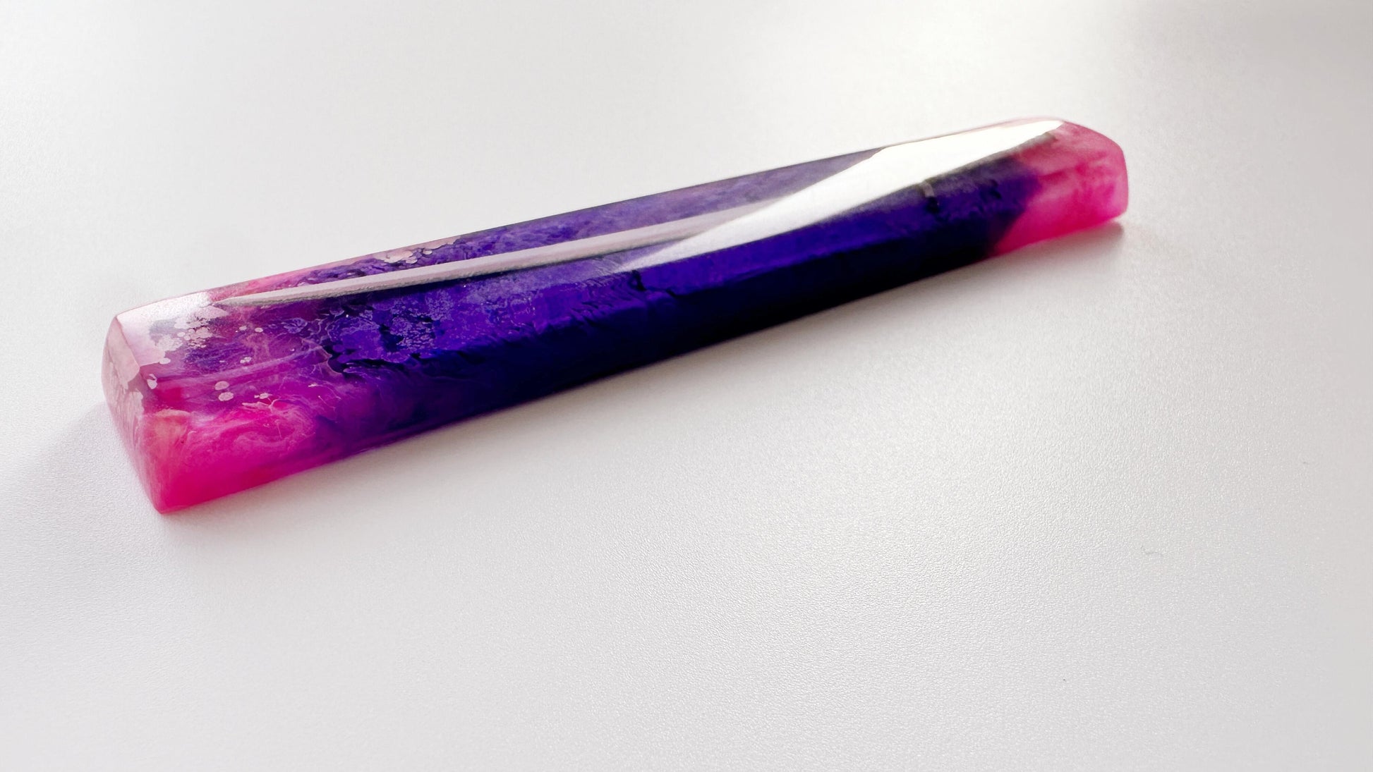 Katana Keycap, Peach Pink Purple Space Bar Keycap, Artisan Resin Keycap, Japanese Anime Samurai Sword, Custom Unique Gift. - HiJenney