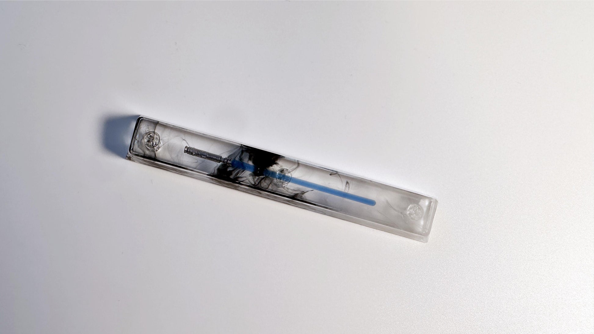Star Wars Blue Lightsaber Keycap, Light Sword Spacbar Keycap, Artisan Clear Resin Transparent Keycap, Custom Gaming Setup. - HiJenney