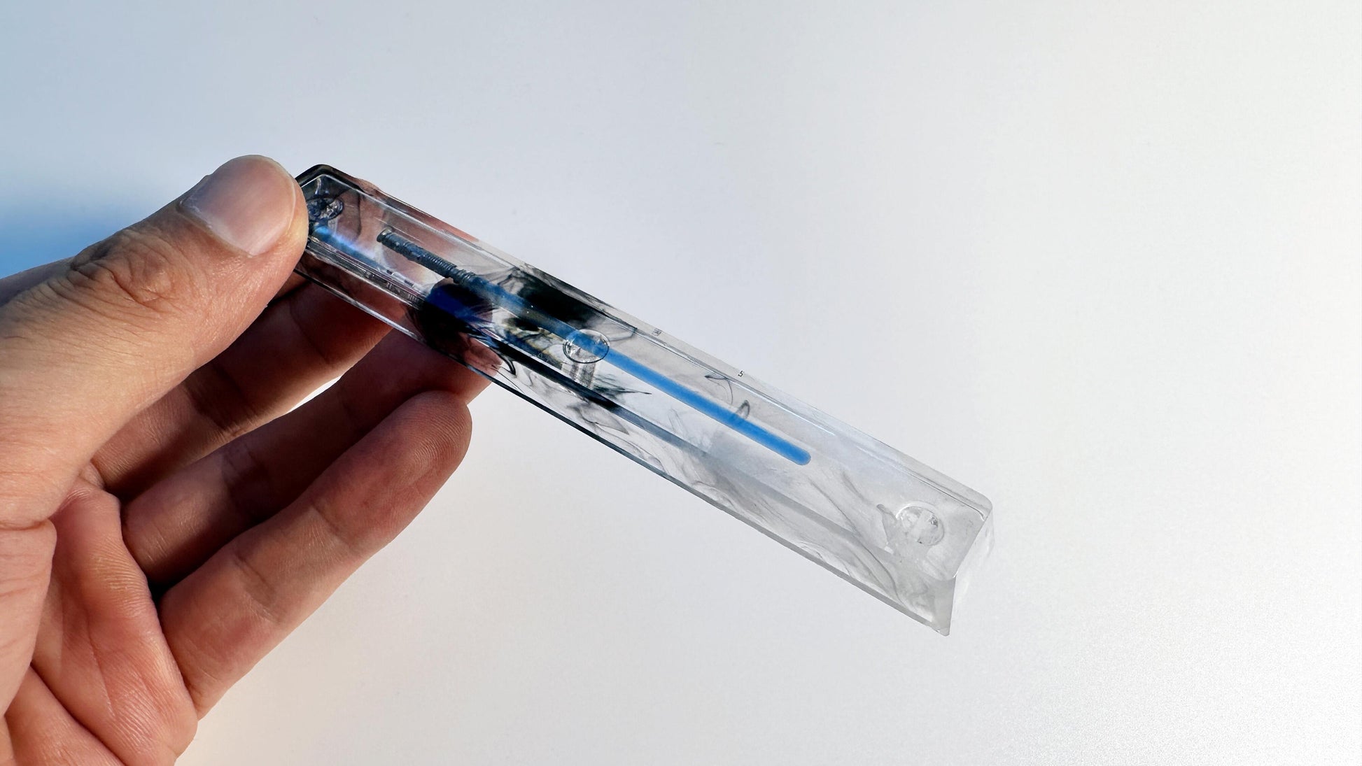 Star Wars Blue Lightsaber Keycap, Light Sword Spacbar Keycap, Artisan Clear Resin Transparent Keycap, Custom Gaming Setup. - HiJenney
