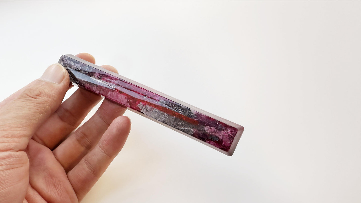 Red Lightsaber Space Bar Keycap, Light Sword, Katana Keycap, Artisan Resin Keycap, 6U, 6.25U, 6.5U, 7U, Personalized Gift. - HiJenney