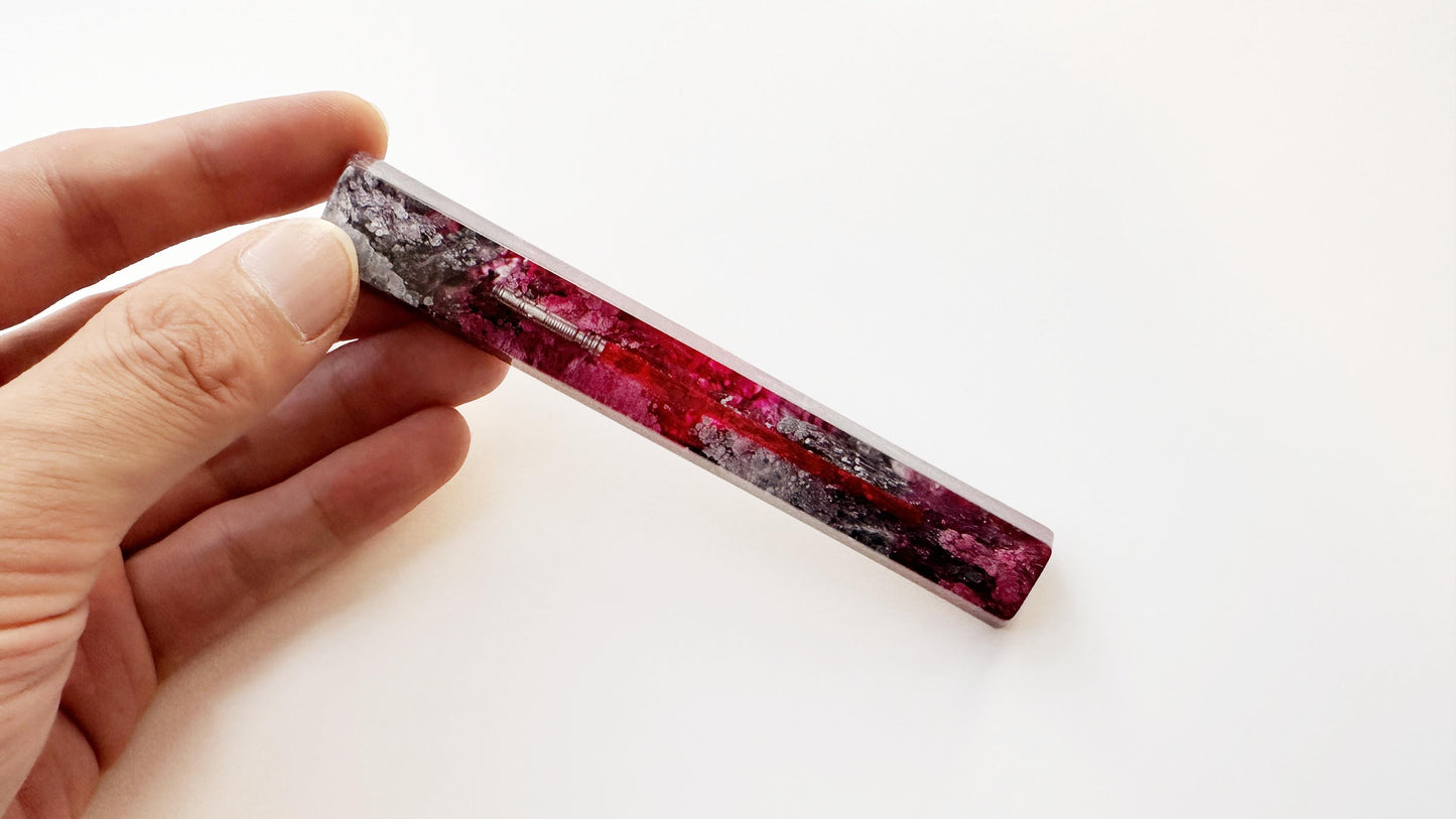 Red Lightsaber Space Bar Keycap, Light Sword, Katana Keycap, Artisan Resin Keycap, 6U, 6.25U, 6.5U, 7U, Personalized Gift. - HiJenney